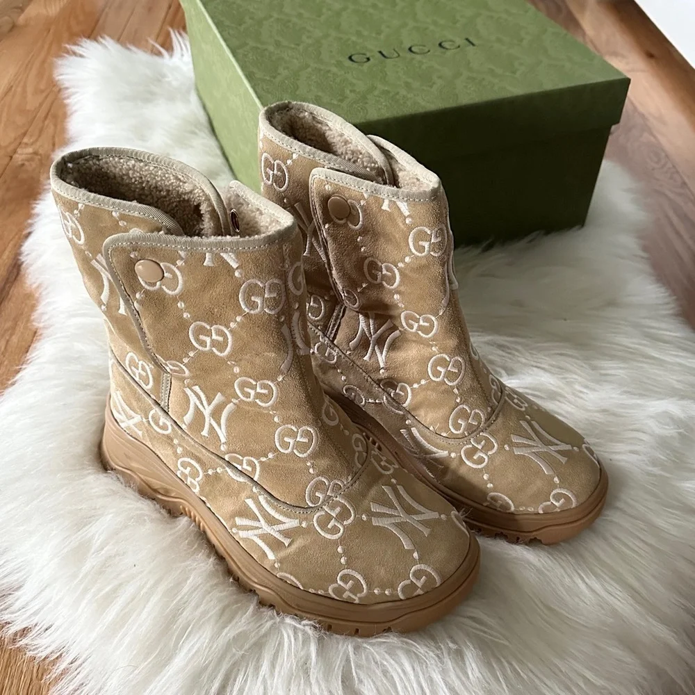Gucci NY Yankees Winter Boots